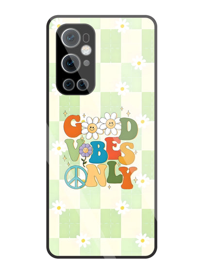 Good Vibes Only Glass Case For OnePlus 9 Pro
