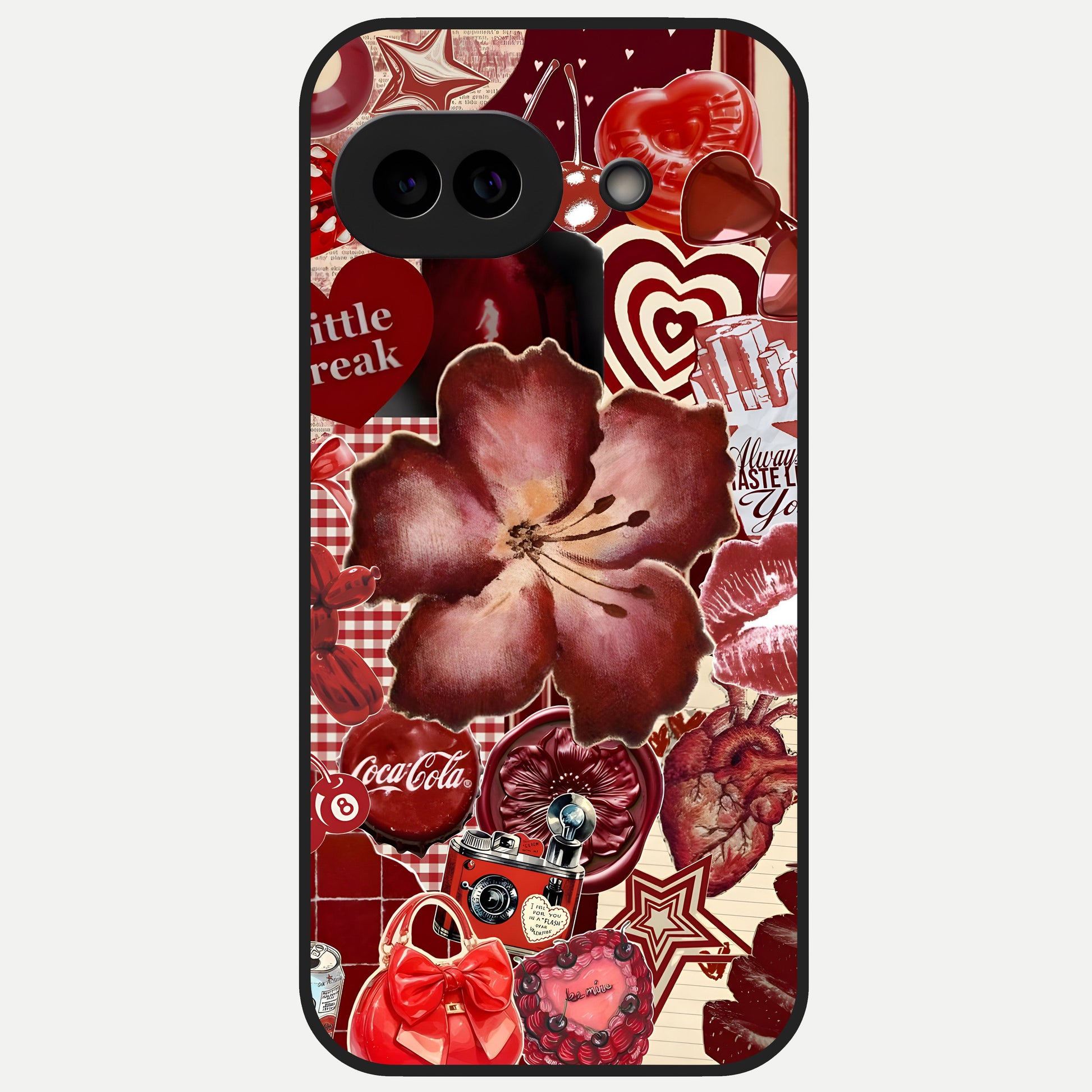  Aesthetic Little Freak Glass Case for Google Pixel 10A back cover – full design glossy printed glass finish
