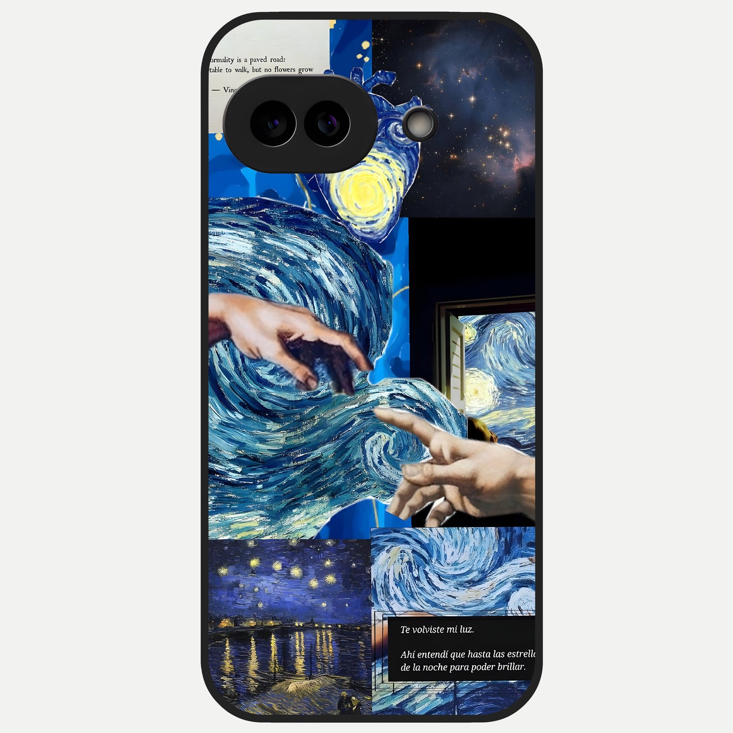  Aesthetic Vando Hands Glass Case for Google Pixel 10A back cover – full design glossy printed glass finish