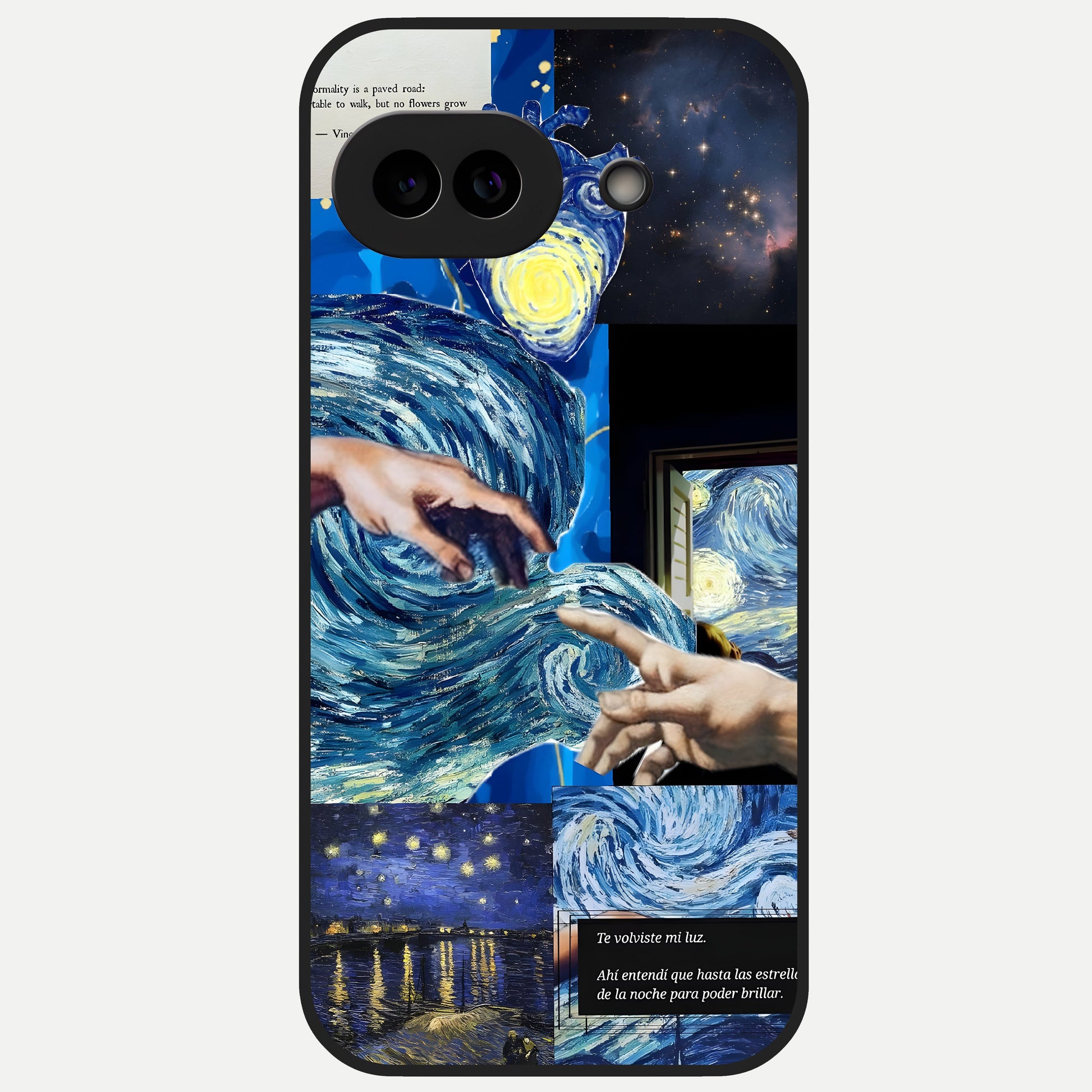  Aesthetic Vando Hands Glass Case for Google Pixel 10A back cover – full design glossy printed glass finish