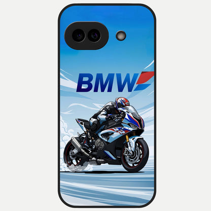  BMW Power Drift Glass Case for Google Pixel 10A back cover – full design glossy printed glass finish