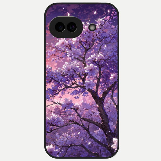  Blossom Tree Glass Case for Google Pixel 10A back cover – full design glossy printed glass finish