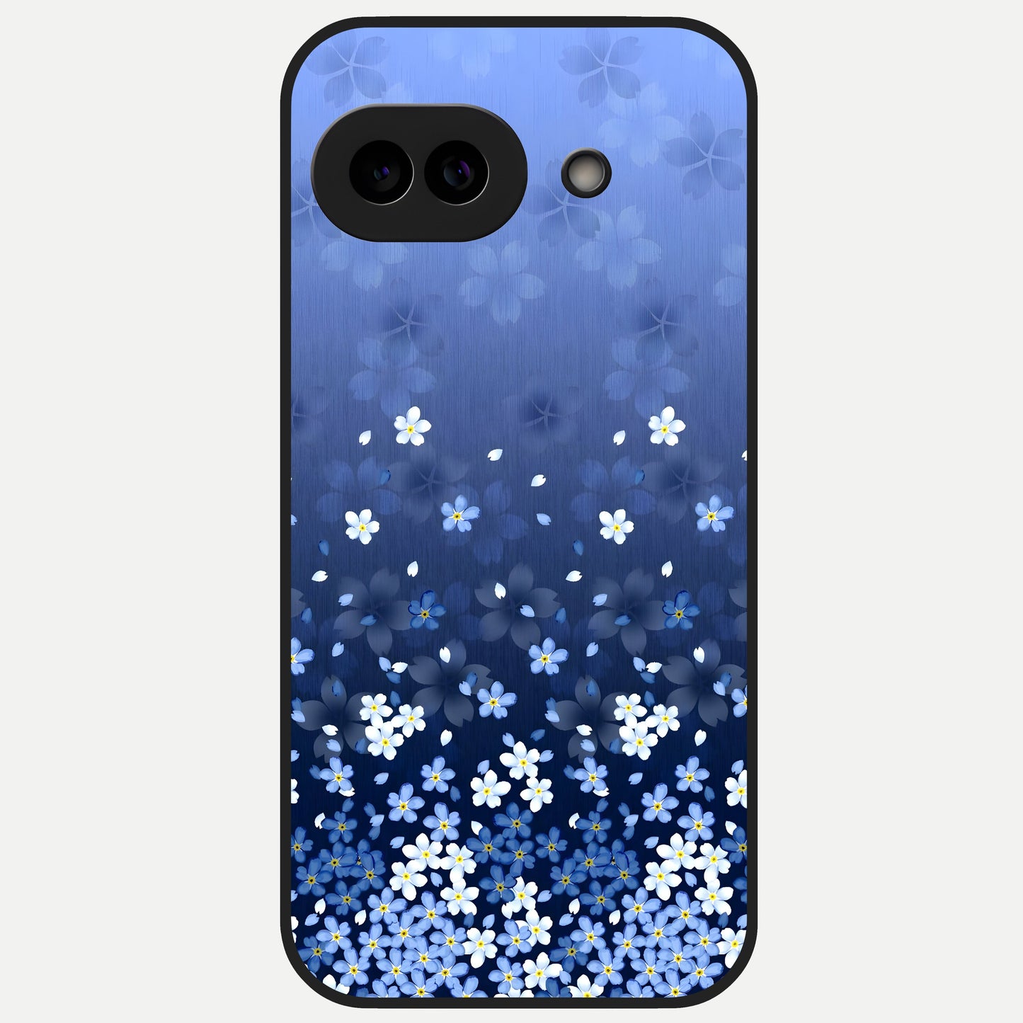  Blue Starry Glass Case for Google Pixel 10A back cover – full design glossy printed glass finish