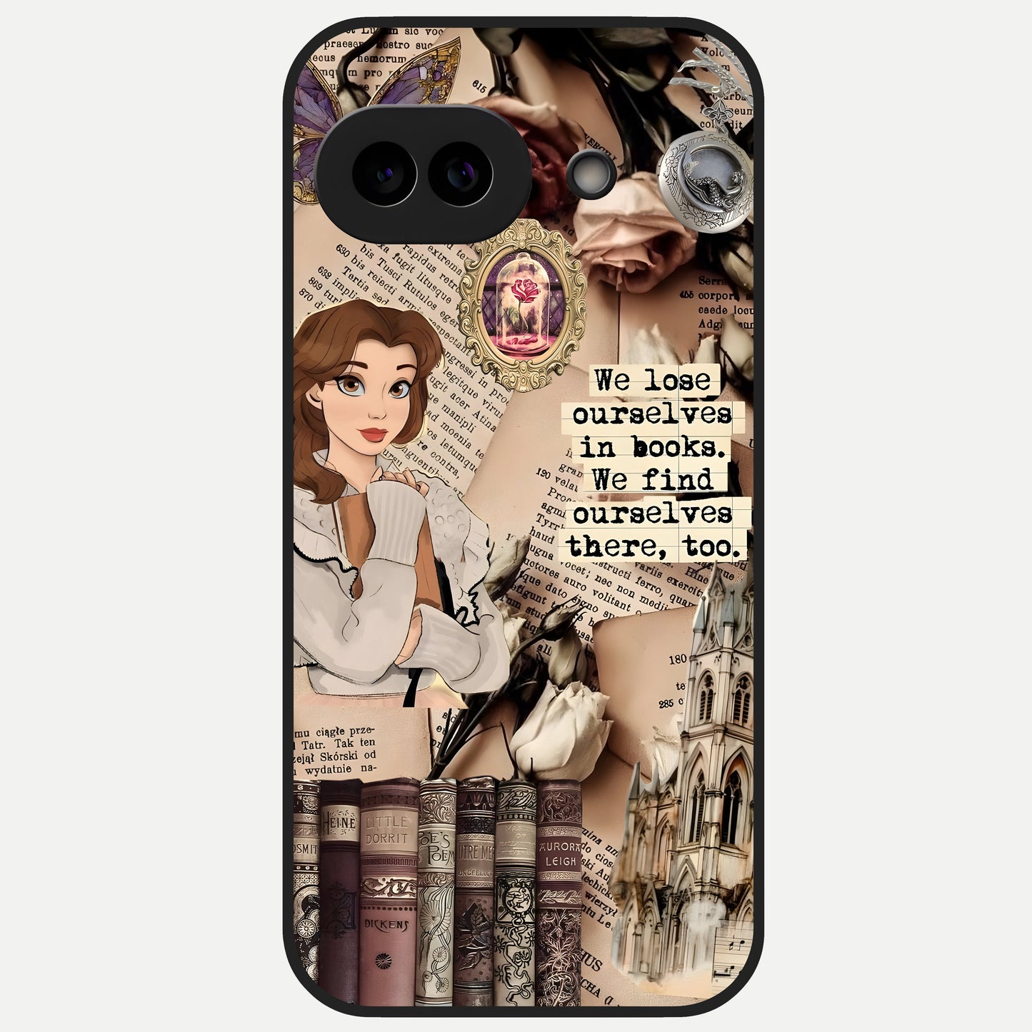  Bookish Dream World Glass Case for Google Pixel 10A back cover – full design glossy printed glass finish