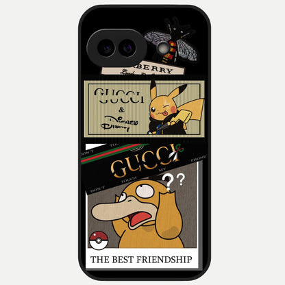  Cartoon Brand Play Mashup Glass Case for Google Pixel 10A back cover – full design glossy printed glass finish
