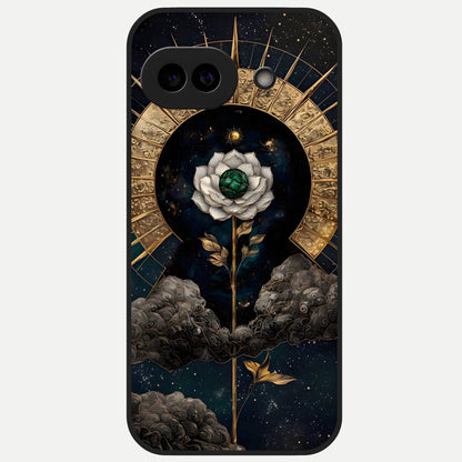  Celestial Lotus Morang Glass Case for Google Pixel 10A back cover – full design glossy printed glass finish