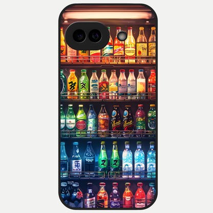  Colorful Soda Bottles Glass Case for Google Pixel 10A back cover – full design glossy printed glass finish