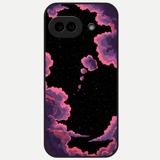  Cosmic Cloud Journey Glass Case for Google Pixel 10A back cover – full design glossy printed glass finish