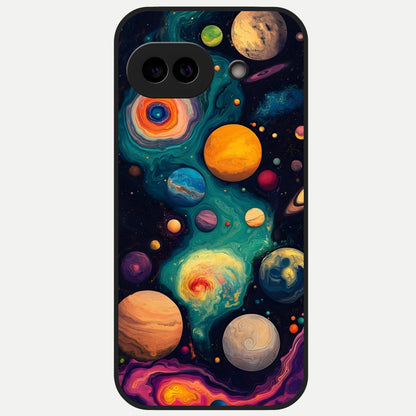  Cosmic Planet Journey Glass Case for Google Pixel 10A back cover – full design glossy printed glass finish