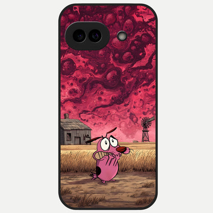 Courage Under Sky Glass Case for Google Pixel 10A back cover – full design glossy printed glass finish