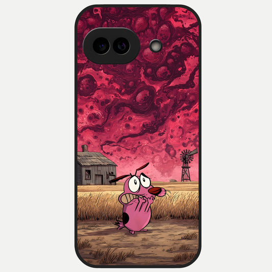  Courage Under Sky Glass Case for Google Pixel 10A back cover – full design glossy printed glass finish