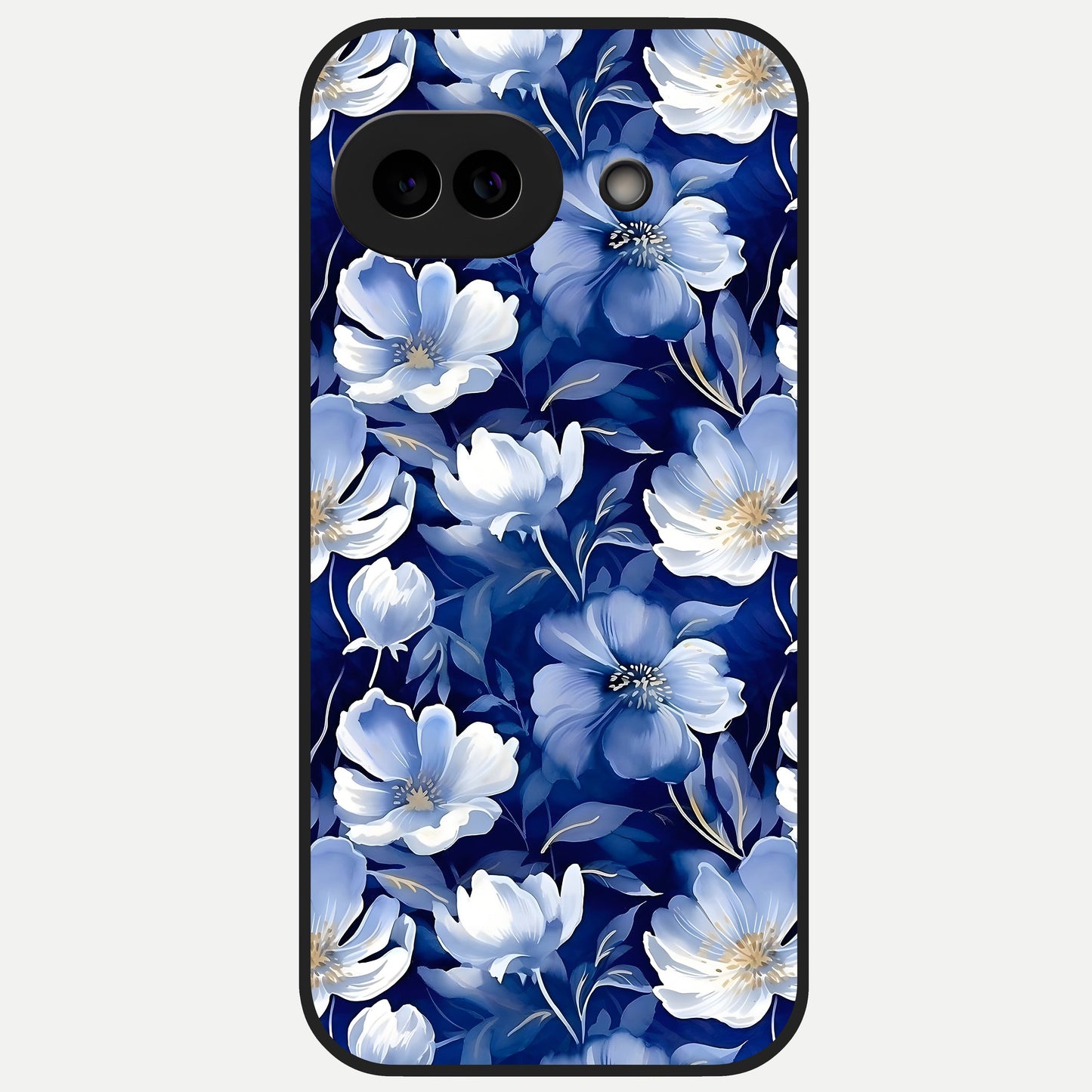  Cute Floral Patterns Glass Case for Google Pixel 10A back cover – full design glossy printed glass finish