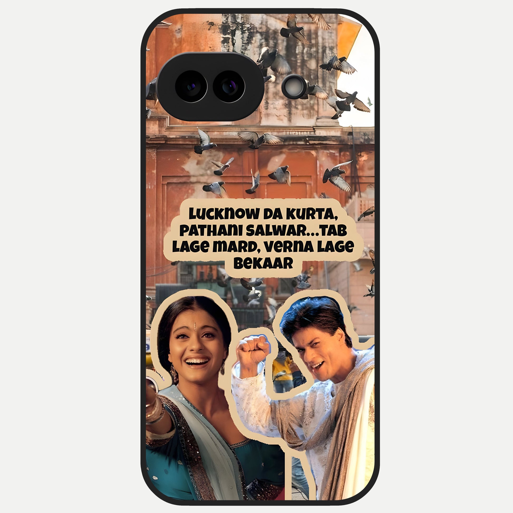  Desi Retro Vibes Glass Case for Google Pixel 10A back cover – full design glossy printed glass finish