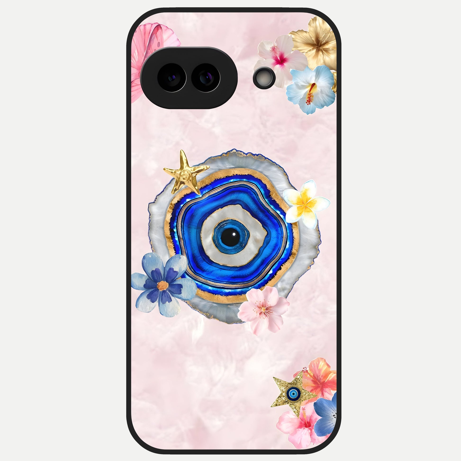  Divine Aura Bloom Glass Case for Google Pixel 10A back cover – full design glossy printed glass finish