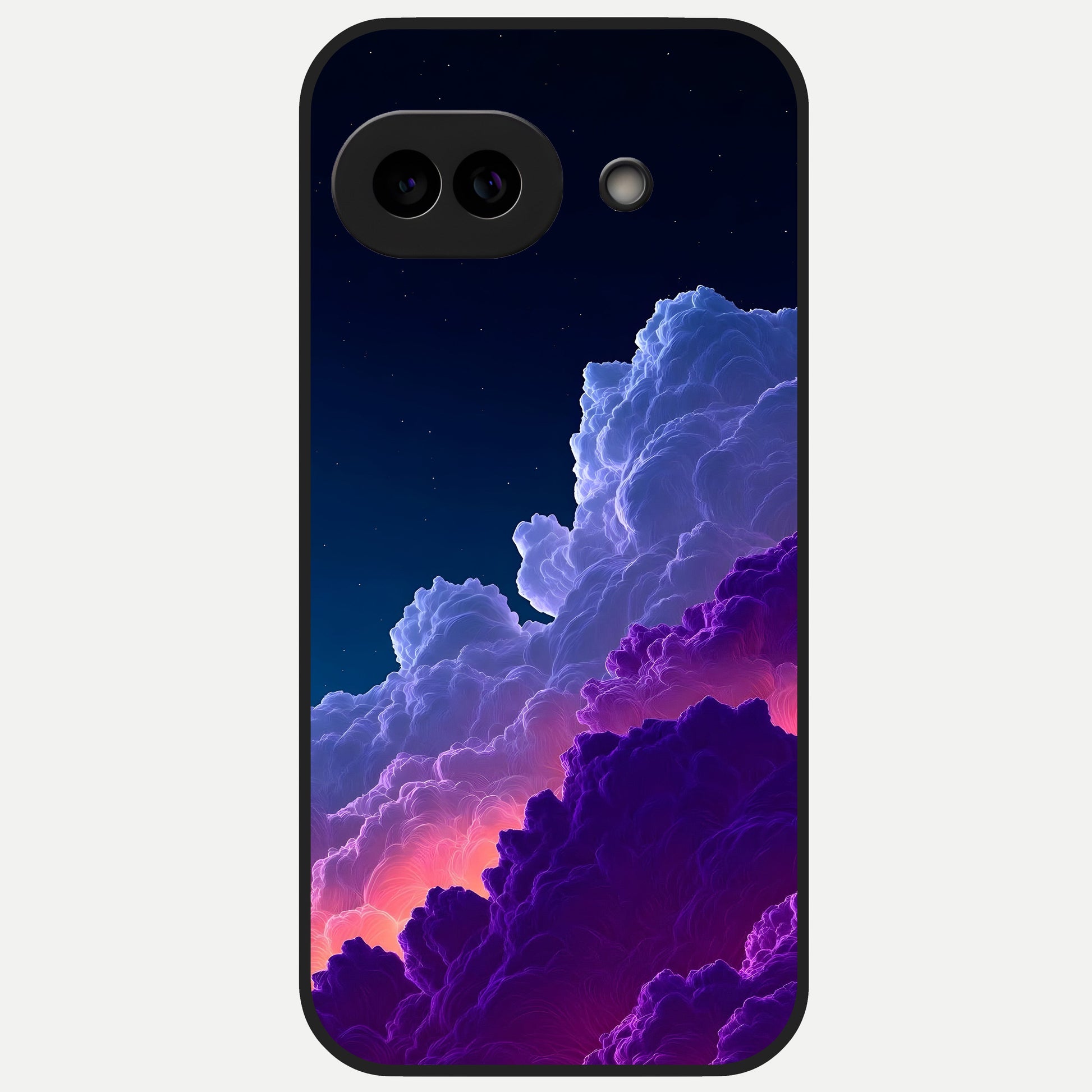  Dreamy Cloud Skies Glass Case for Google Pixel 10A back cover – full design glossy printed glass finish