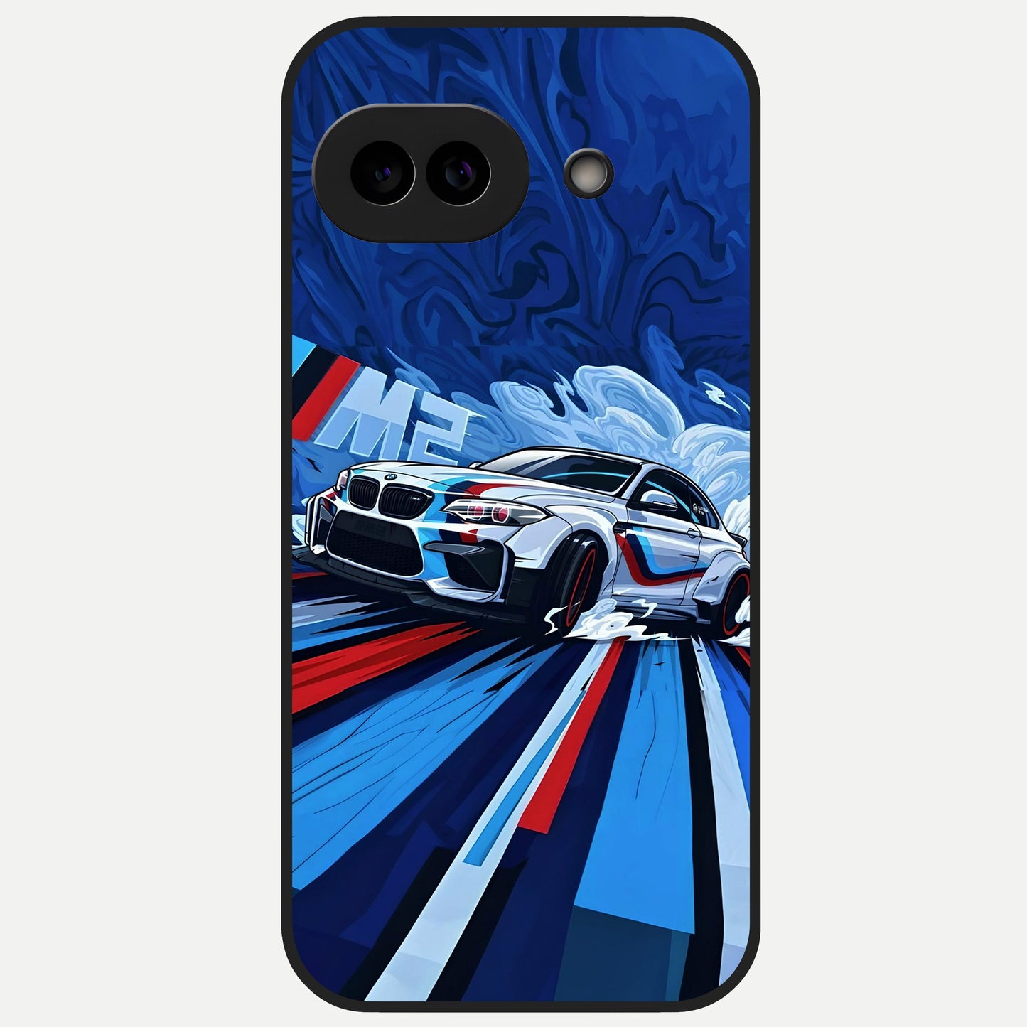  Drift Power Rush Glass Case for Google Pixel 10A back cover – full design glossy printed glass finish