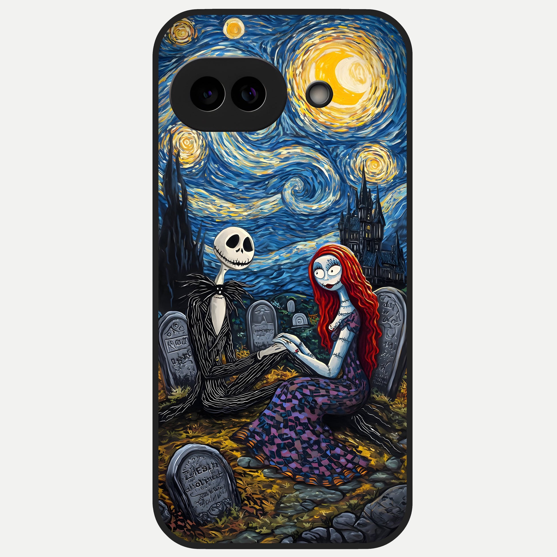  Eternal Night Love Glass Case for Google Pixel 10A back cover – full design glossy printed glass finish