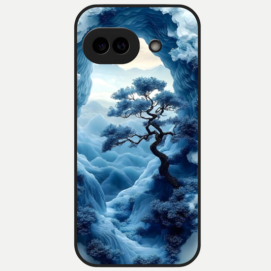  Frozen Serenity Gate Glass Case for Google Pixel 10A back cover – full design glossy printed glass finish
