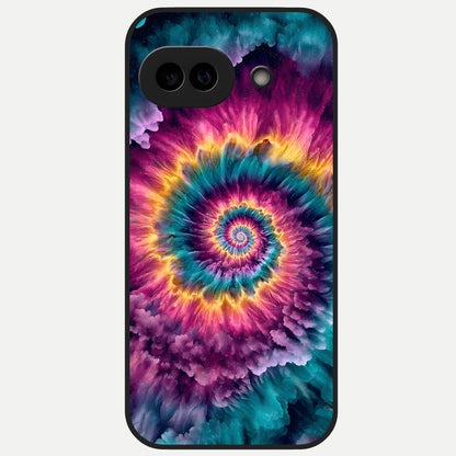  Galactic Spiral Burst Glass Case for Google Pixel 10A back cover – full design glossy printed glass finish