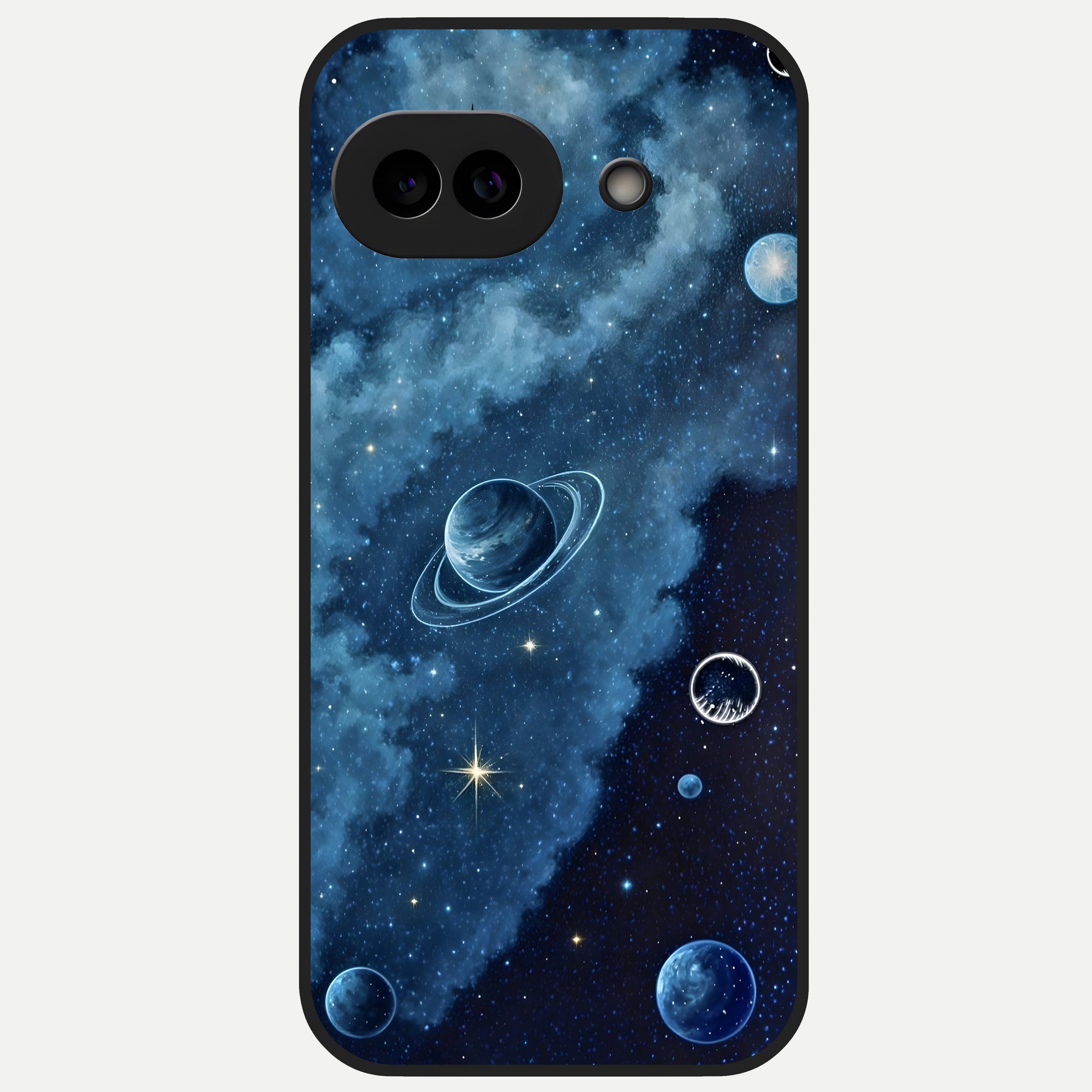  Galaxy Dream Space Glass Case for Google Pixel 10A back cover – full design glossy printed glass finish