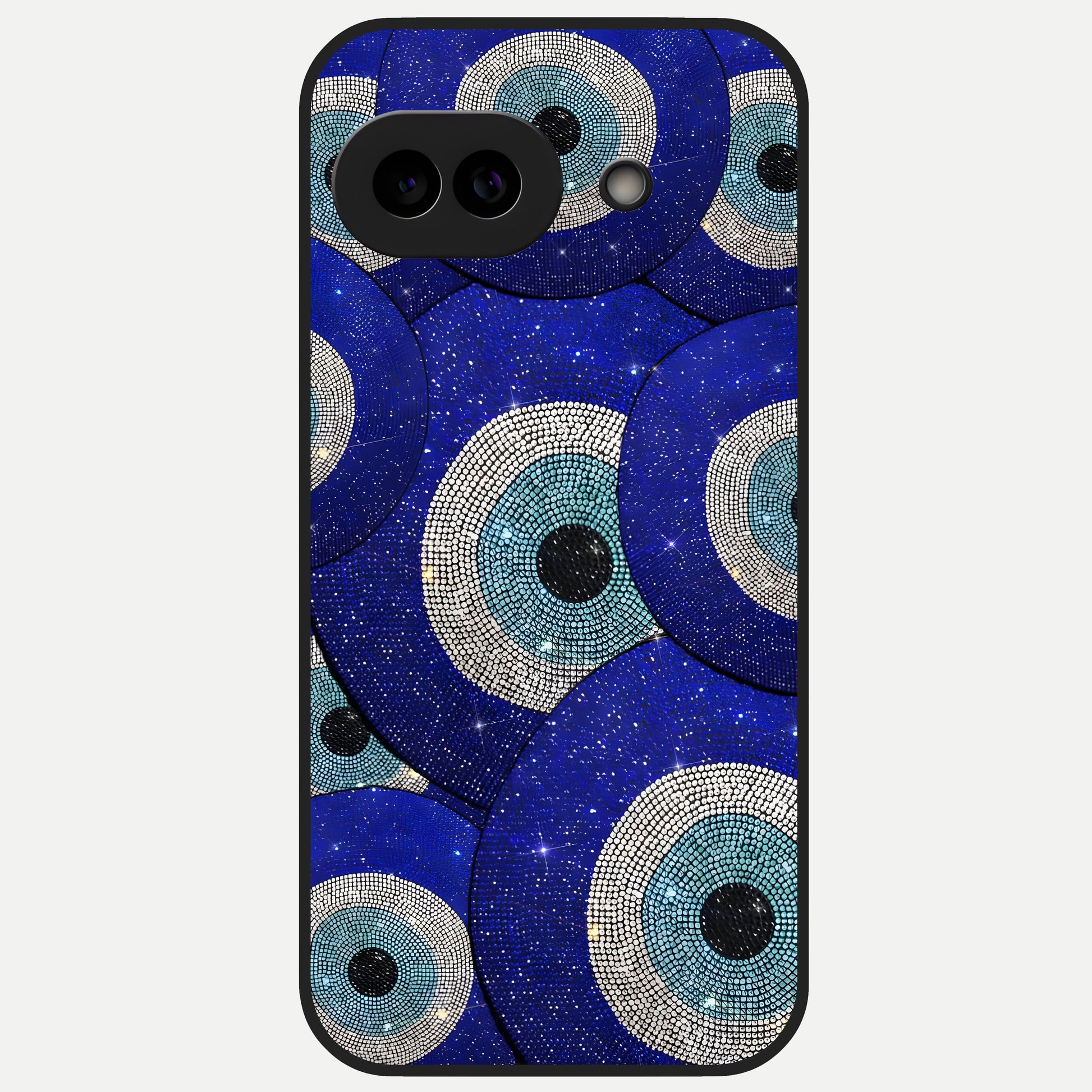  Galaxy Eye Flow Glass Case for Google Pixel 10A back cover – full design glossy printed glass finish