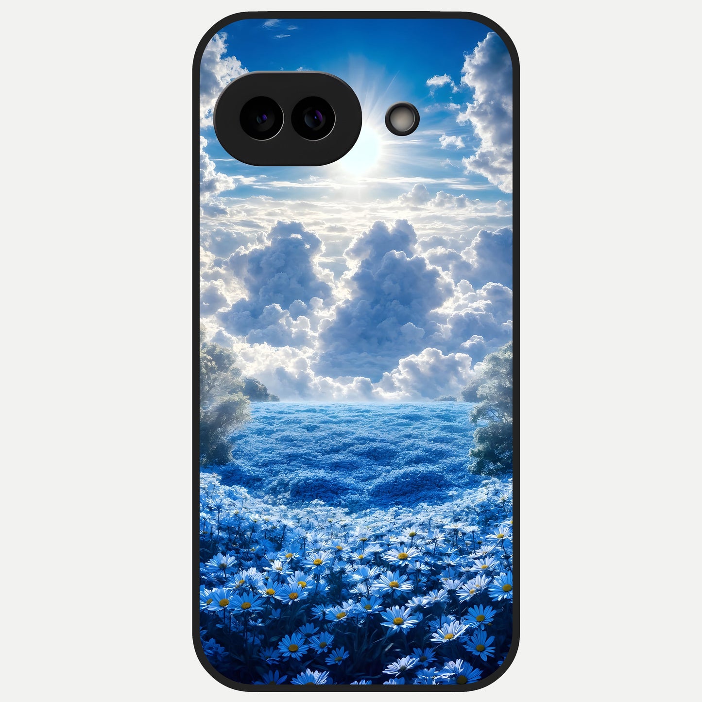  Heavenly Daisy Horizon Glass Case for Google Pixel 10A back cover – full design glossy printed glass finish