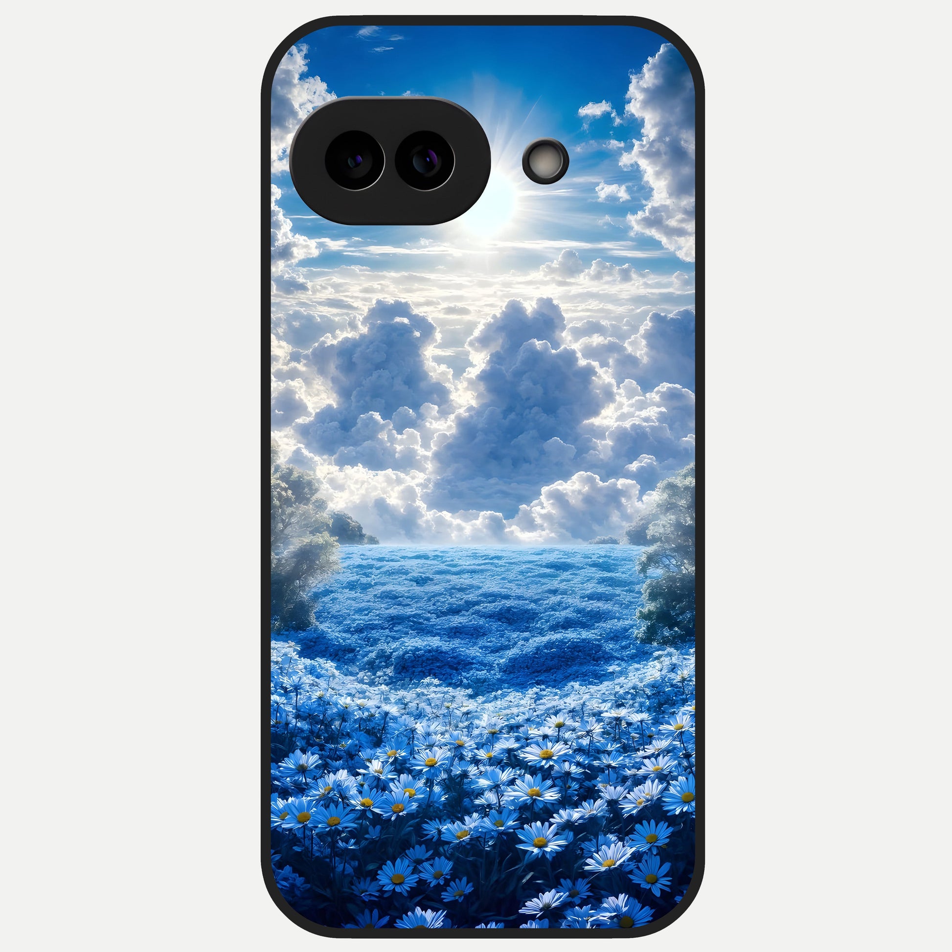  Heavenly Daisy Horizon Glass Case for Google Pixel 10A back cover – full design glossy printed glass finish
