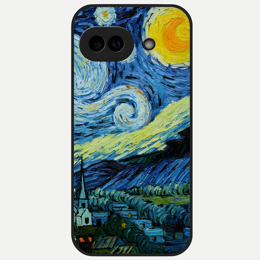  Inspired Van Gogh Art Glass Case for Google Pixel 10A back cover – full design glossy printed glass finish