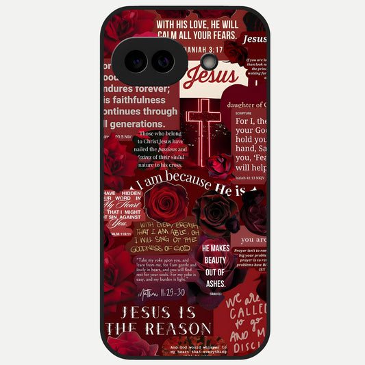  Jesus Love Heals Glass Case for Google Pixel 10A back cover – full design glossy printed glass finish