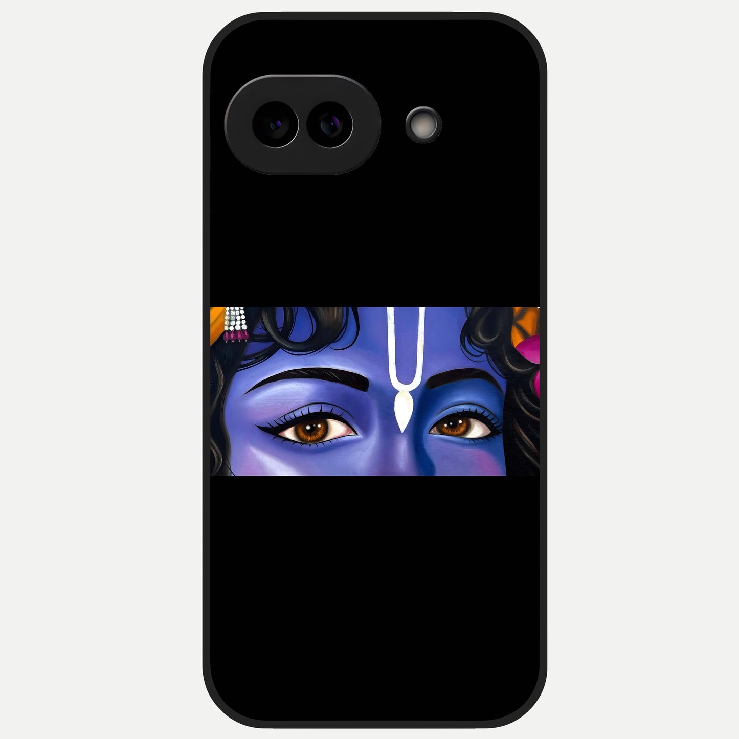  Krishna Eye Glass Case for Google Pixel 10A back cover – full design glossy printed glass finish
