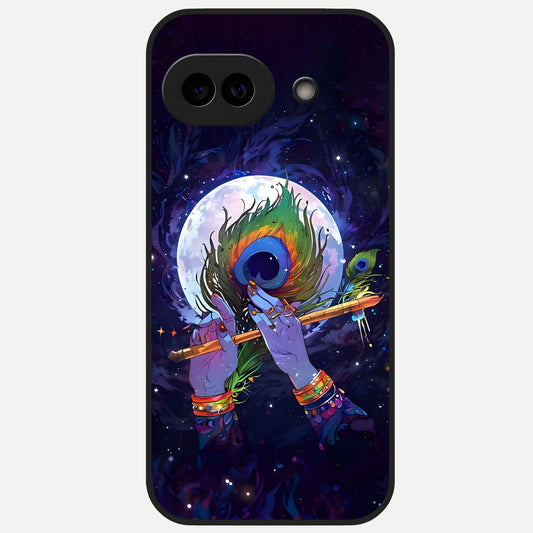  Krishna Hands Art Glass Case for Google Pixel 10A back cover – full design glossy printed glass finish