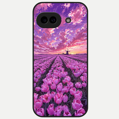  Lavender Dream Skies Glass Case for Google Pixel 10A back cover – full design glossy printed glass finish