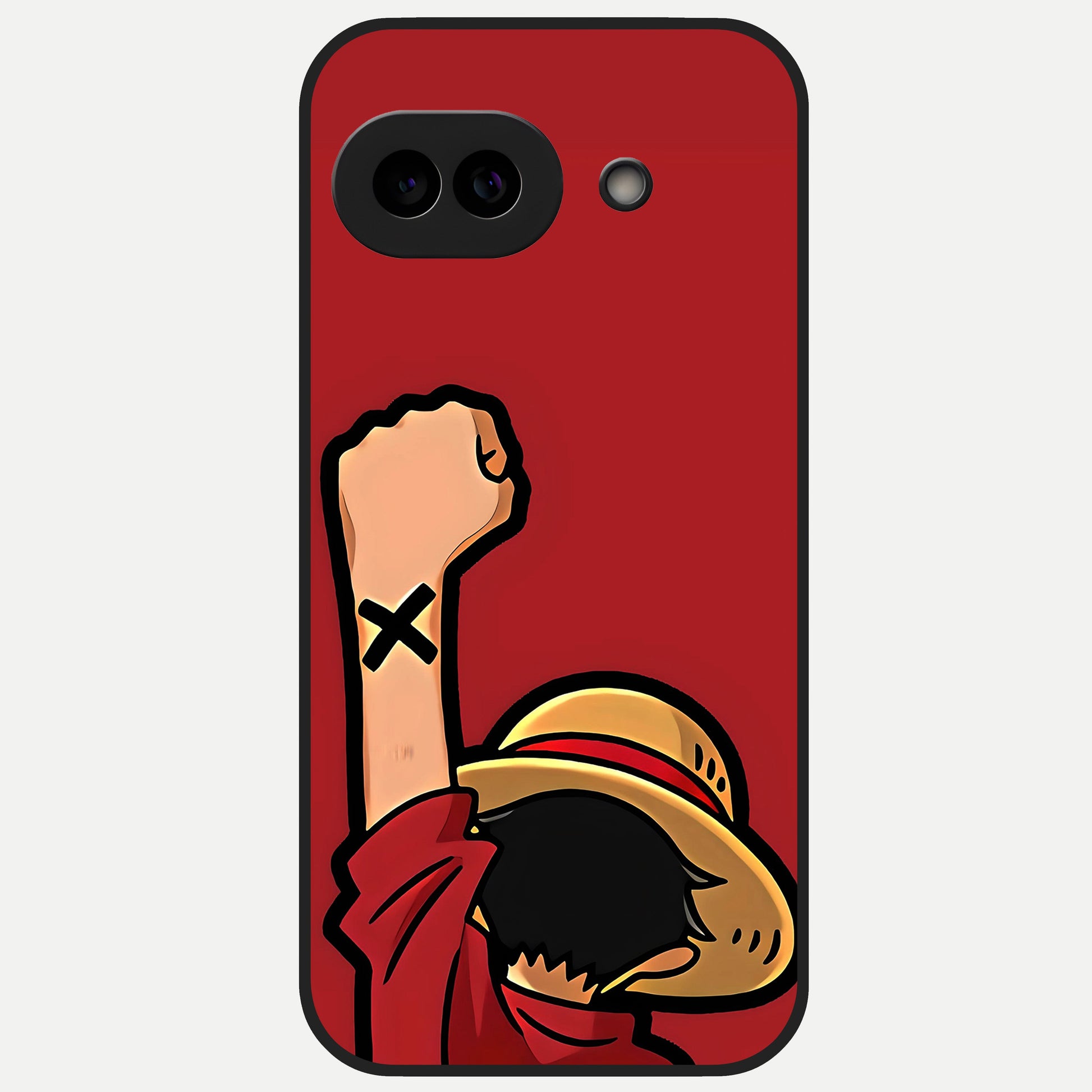  Luffy X Spirit Glass Case for Google Pixel 10A back cover – full design glossy printed glass finish