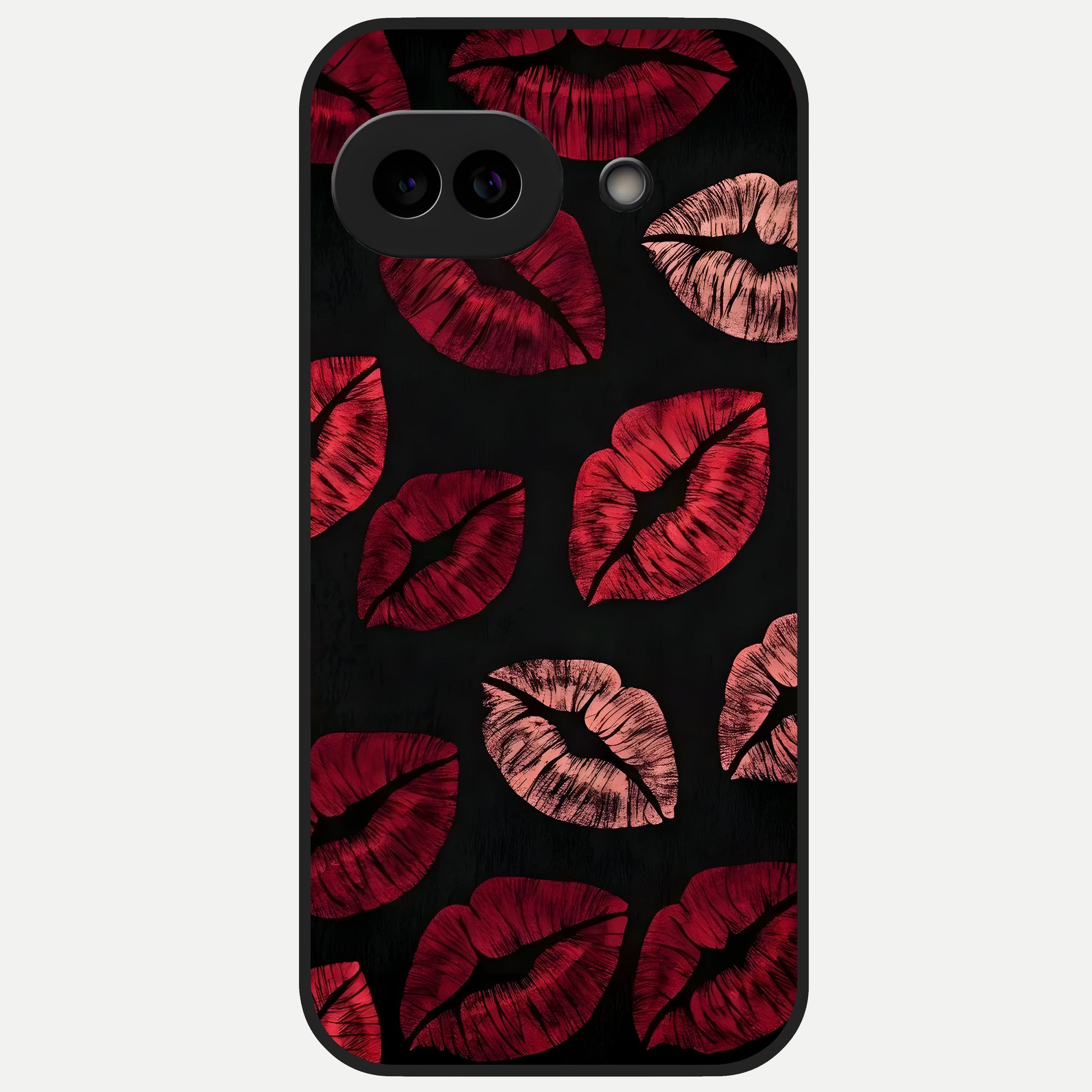  Midnight Kiss Love Glass Case for Google Pixel 10A back cover – full design glossy printed glass finish