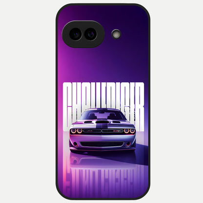  Midnight Muscle Ride Glass Case for Google Pixel 10A back cover – full design glossy printed glass finish