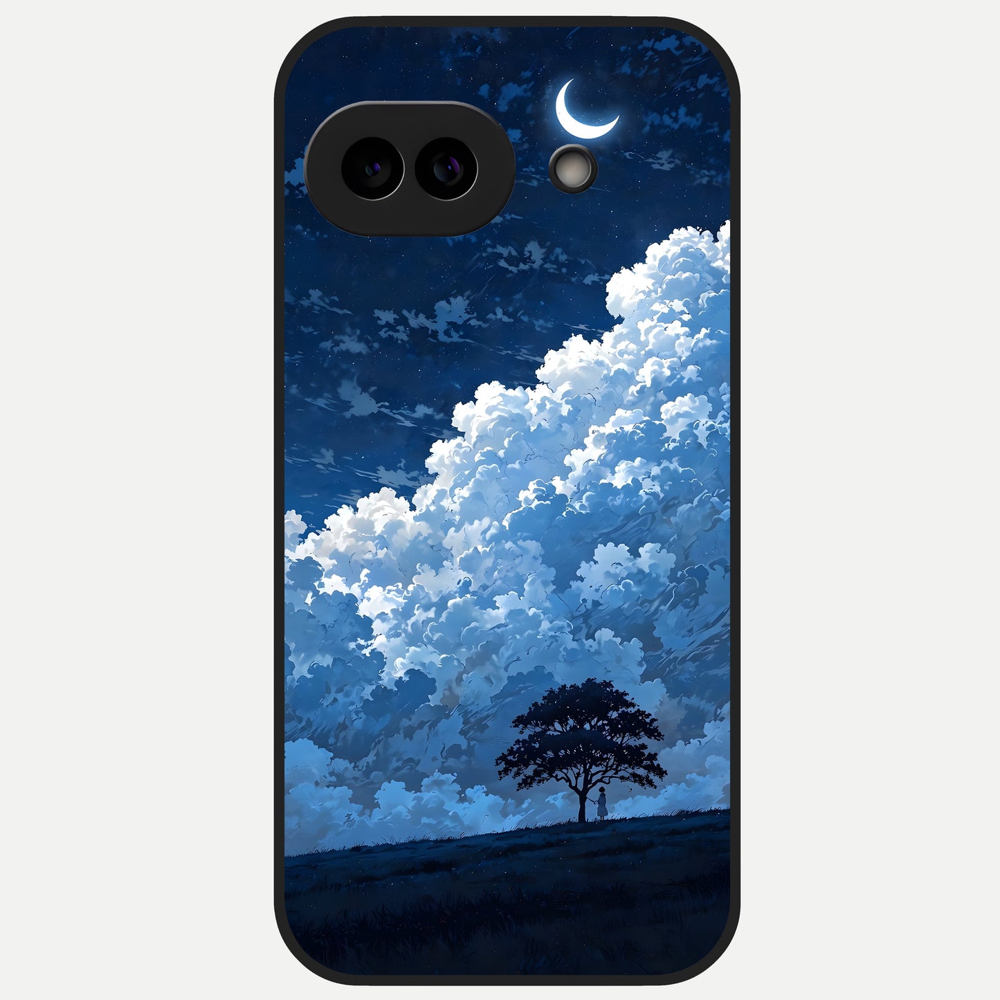  Midnight Sky Serenity Glass Case for Google Pixel 10A back cover – full design glossy printed glass finish