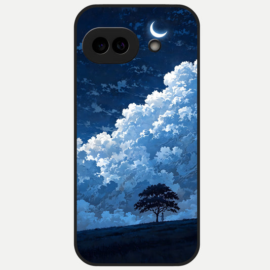  Midnight Sky Serenity Glass Case for Google Pixel 10A back cover – full design glossy printed glass finish