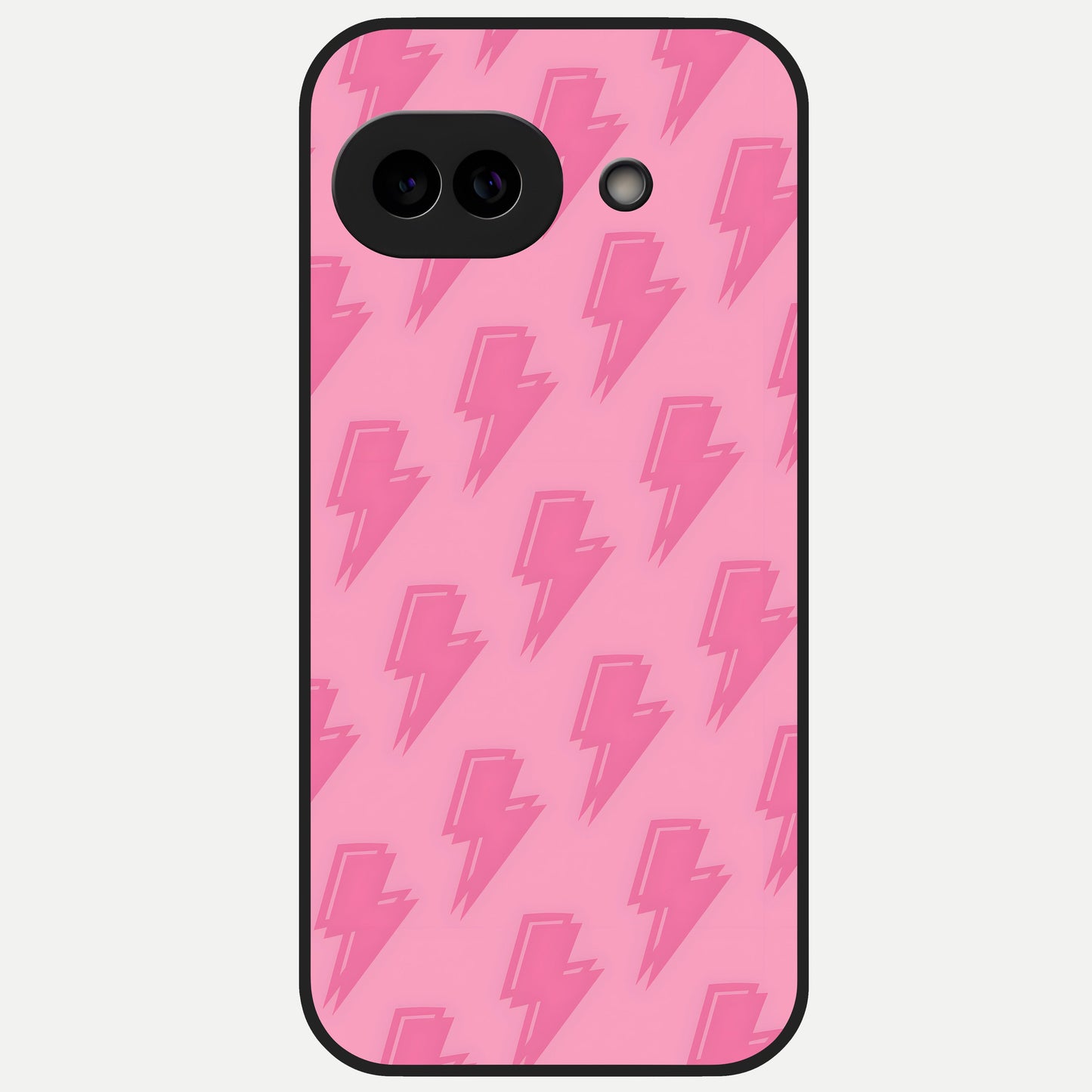  Pink Power Sparks Glass Case for Google Pixel 10A back cover – full design glossy printed glass finish