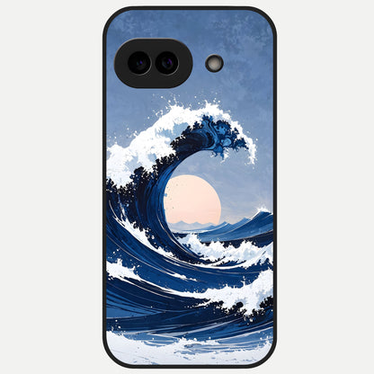  Rising Tide Power Glass Case for Google Pixel 10A back cover – full design glossy printed glass finish