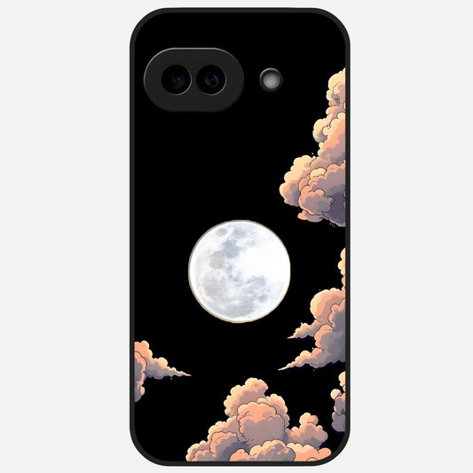  Shade Cloud Moon Glass Case for Google Pixel 10A back cover – full design glossy printed glass finish
