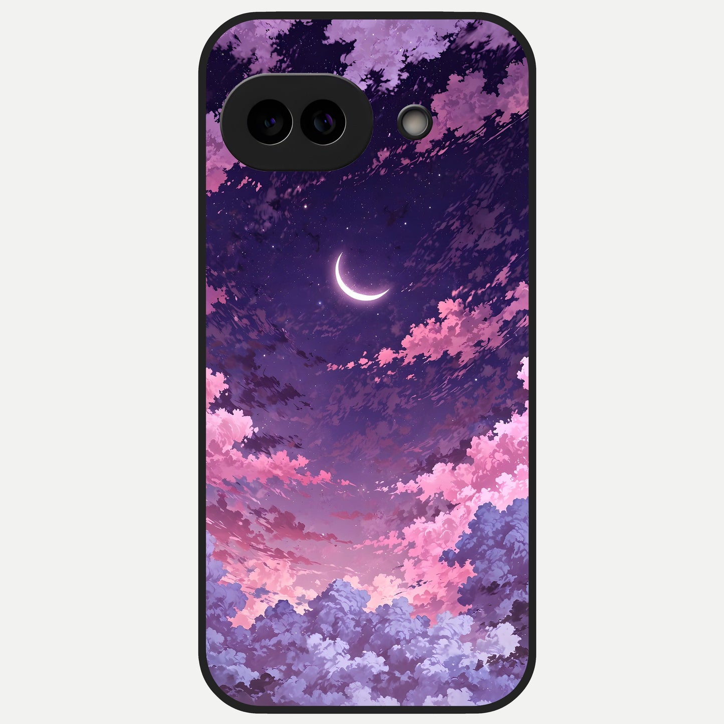 Sky Drift Clouds Glass Case for Google Pixel 10A back cover – full design glossy printed glass finish