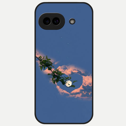  Sky Under Tree Glass Case for Google Pixel 10A back cover – full design glossy printed glass finish