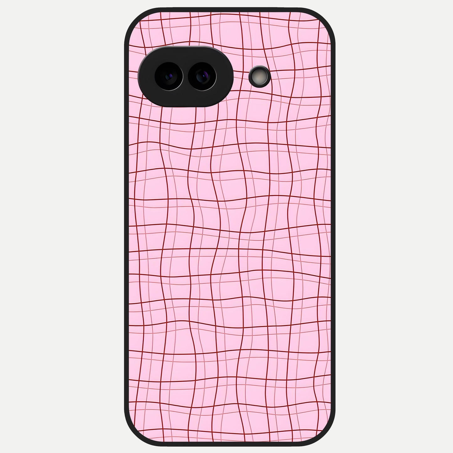  Soft Grid Bliss Glass Case for Google Pixel 10A back cover – full design glossy printed glass finish