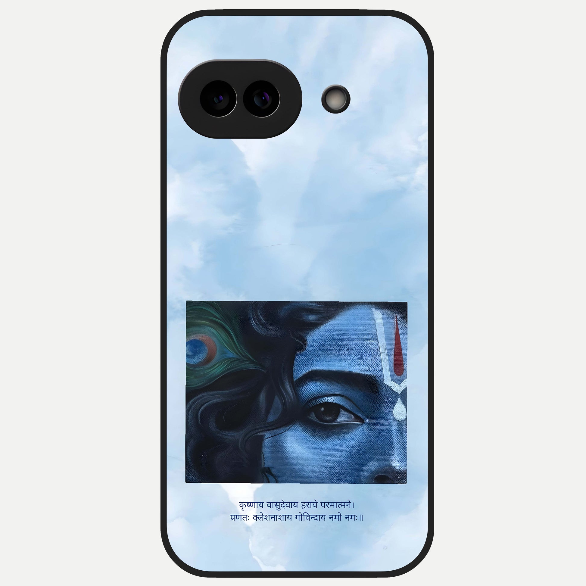  Spiritual Krishna Glass Case for Google Pixel 10A back cover – full design glossy printed glass finish