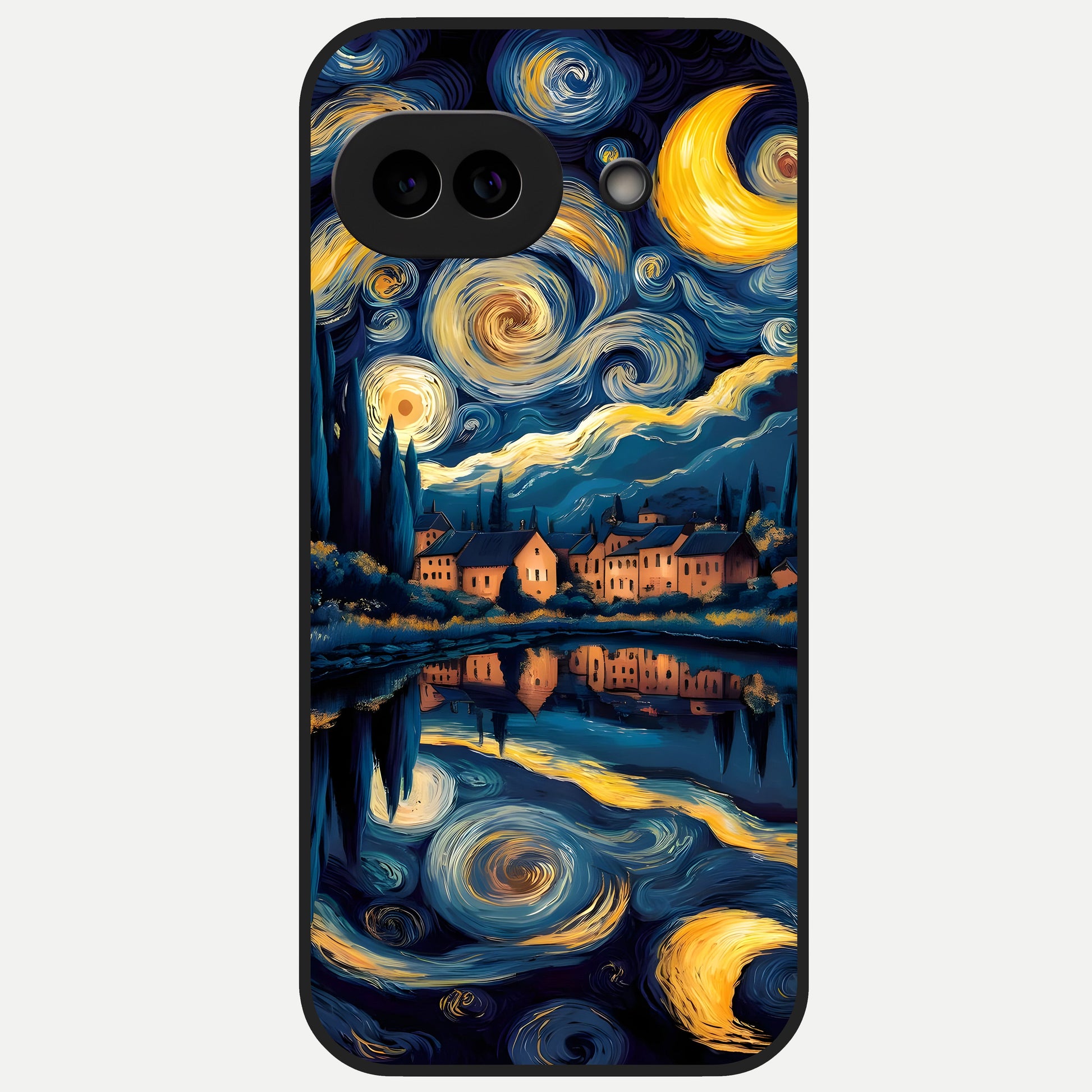  Starry Sky Serenity Glass Case for Google Pixel 10A back cover – full design glossy printed glass finish