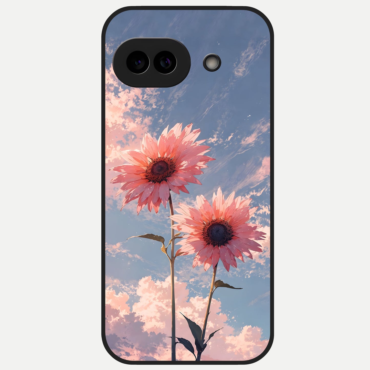  Sunlit Daisy Glow Glass Case for Google Pixel 10A back cover – full design glossy printed glass finish