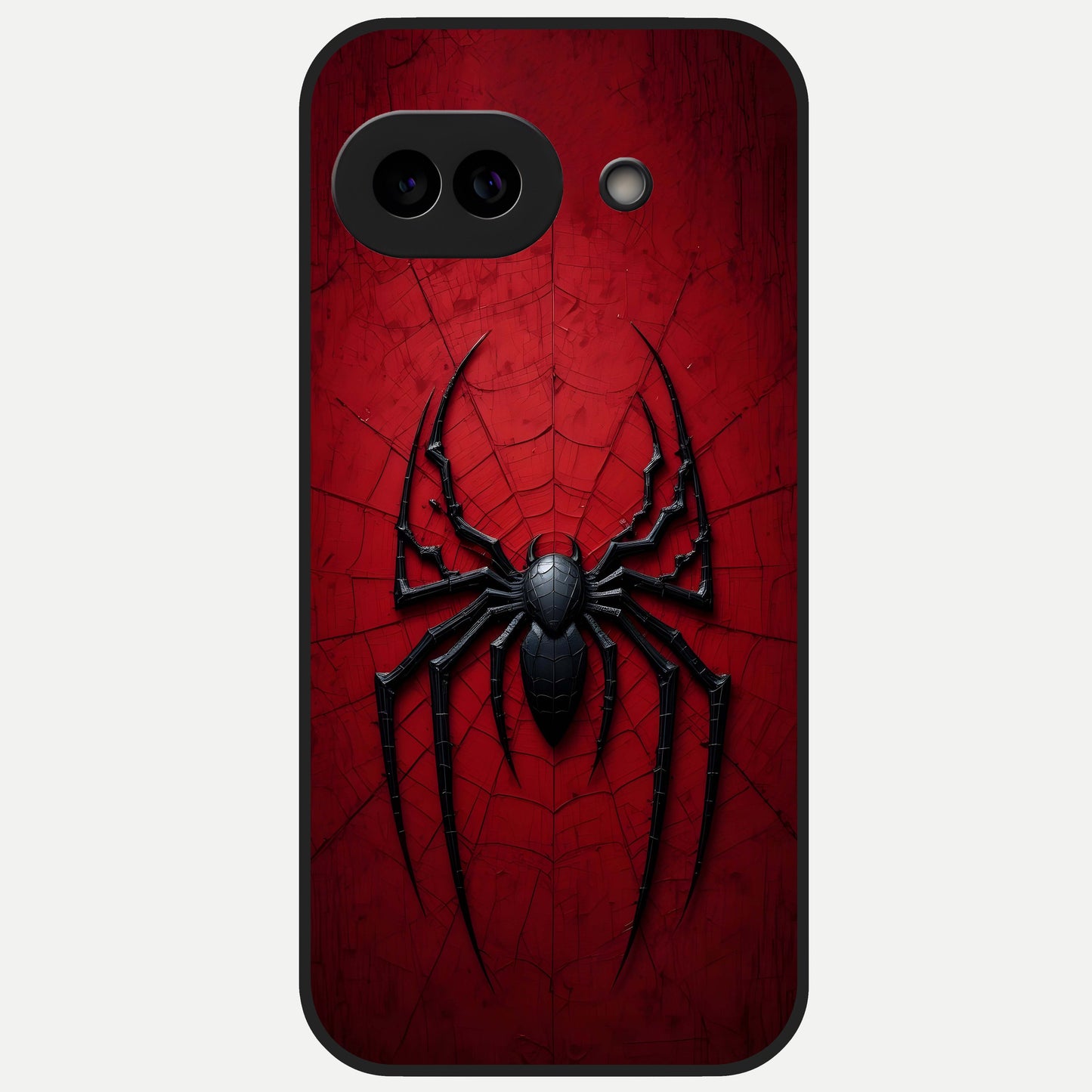 Superhero Web Emblem Glass Case for Google Pixel 10A back cover – full design glossy printed glass finish