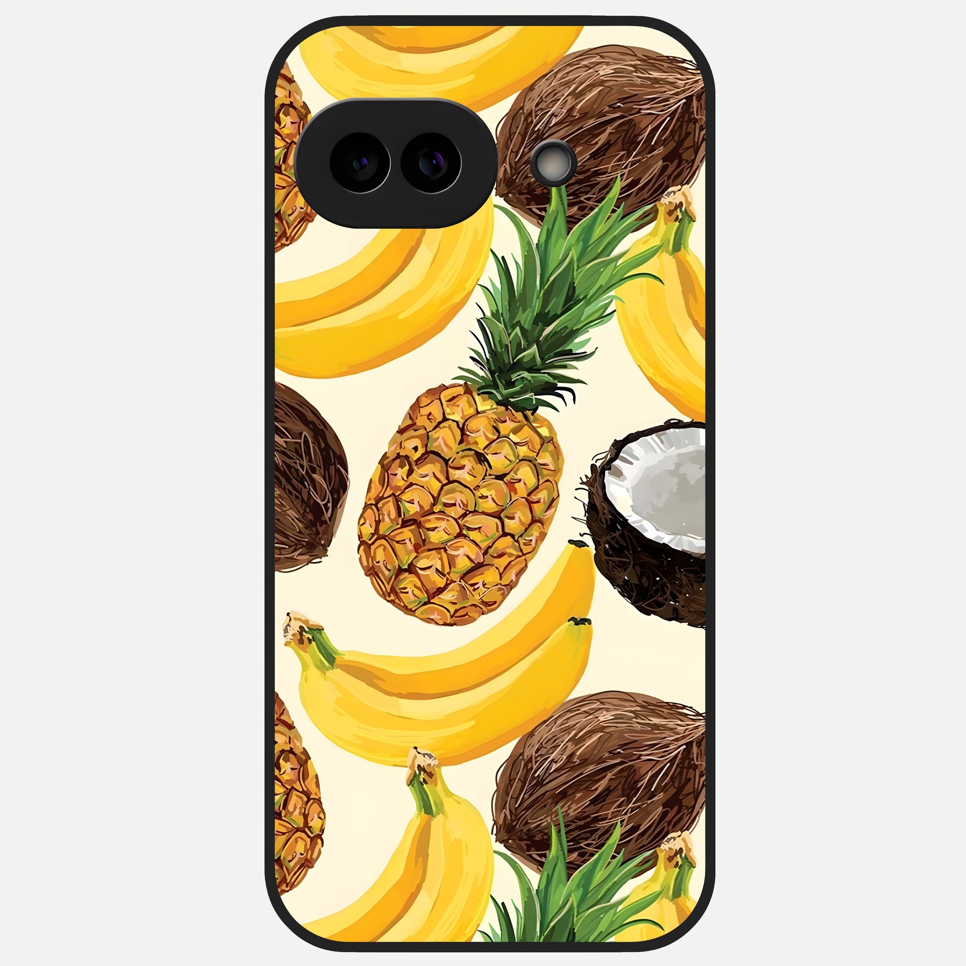  Tropical Fruit Mood Glass Case for Google Pixel 10A back cover – full design glossy printed glass finish