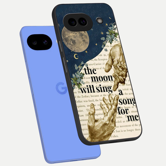  Aesthetic Divine phone case for Google Pixel 10A showing premium glass back cover with detailed artwork