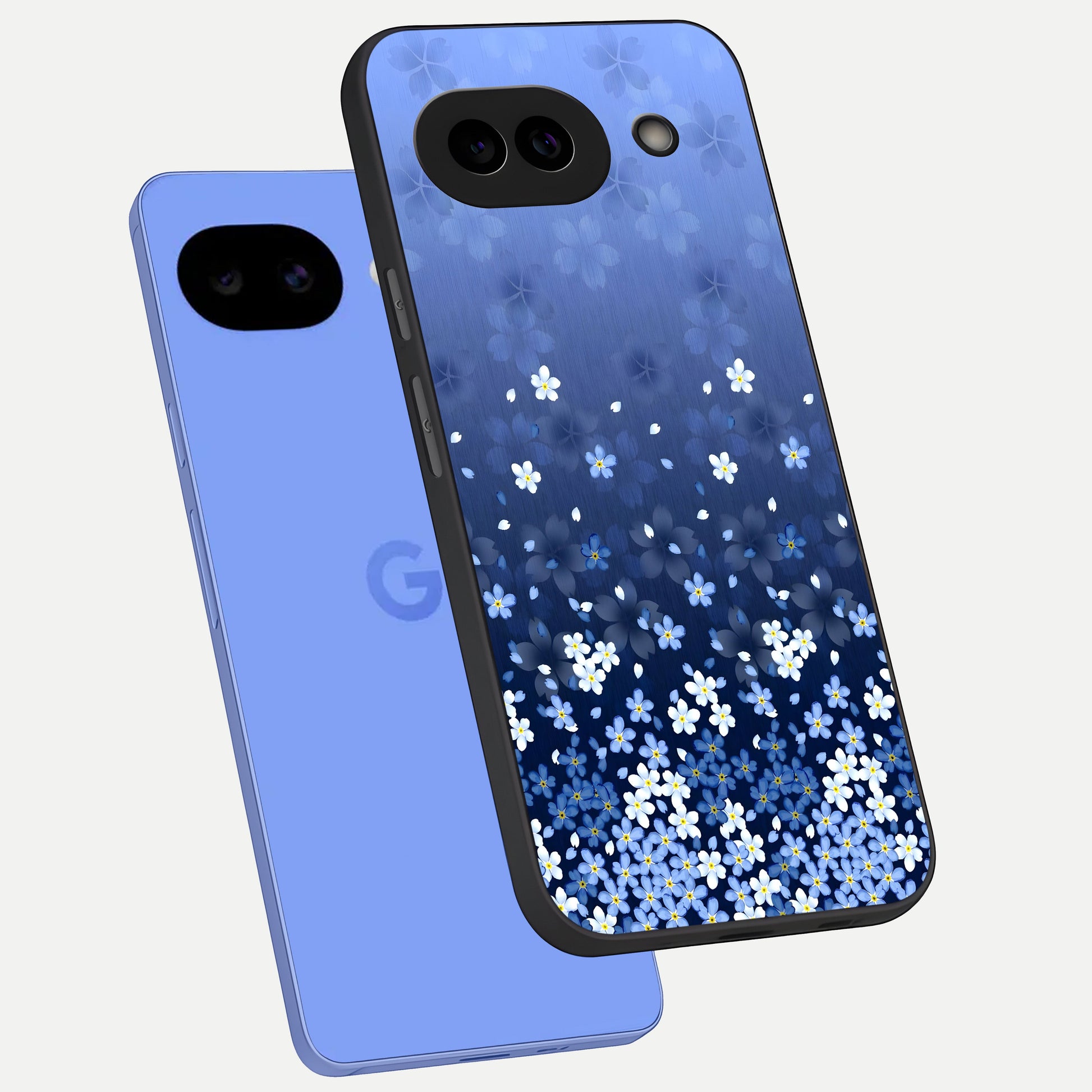  Blue Starry phone case for Google Pixel 10A showing premium glass back cover with detailed artwork